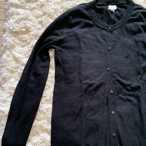 A new day black button front cardigan